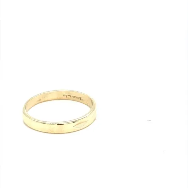 14K Yellow Gold Estate Engraved Wedding Band Image 2 Minor Jewelry Inc. Nashville, TN