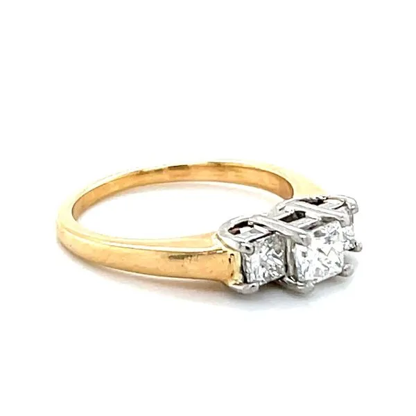 Estate 3 Stone Engagement Ring Image 3 Minor Jewelry Inc. Nashville, TN