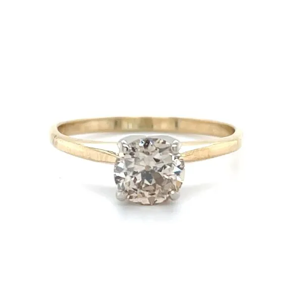14KY Estate Soilitaire Diamond Engagement Ring w/ 14KW Crown Minor Jewelry Inc. Nashville, TN