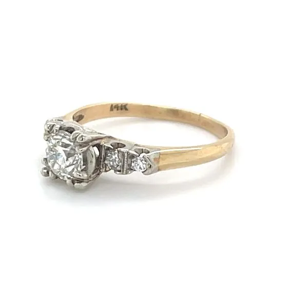 14K Yellow Gold Estate Diamond Engagement Ring Image 2 Minor Jewelry Inc. Nashville, TN
