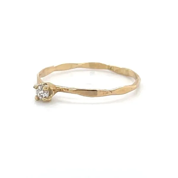 14K Yellow Gold Diamond Solitaire Engagement Ring Image 2 Minor Jewelry Inc. Nashville, TN