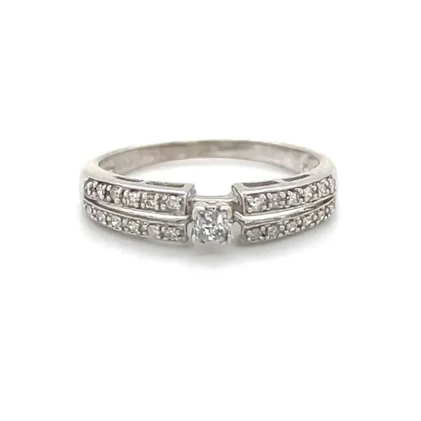 10K White Gold Estate Diamond Engagement Ring Minor Jewelry Inc. Nashville, TN