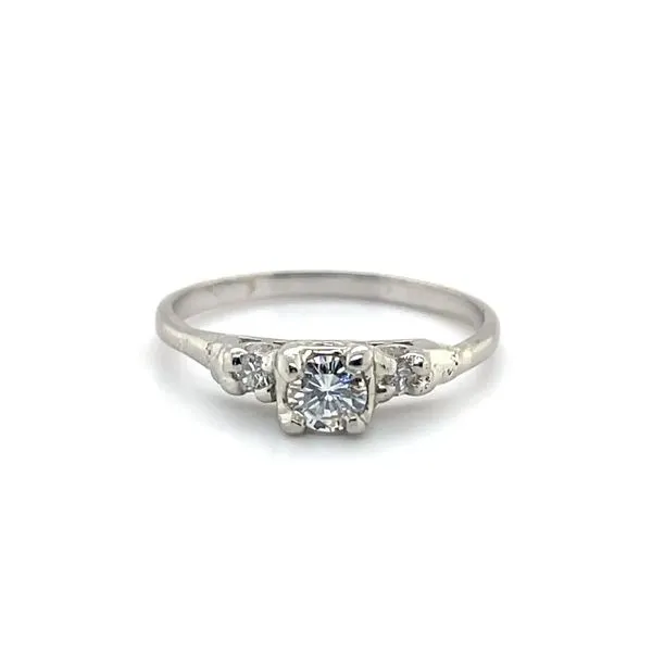 14K White Gold 1.5mm Estate Mined Diamond Ring Minor Jewelry Inc. Nashville, TN
