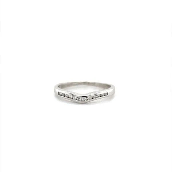 14K White Gold Estate Diamond Contour Wedding Band Minor Jewelry Inc. Nashville, TN