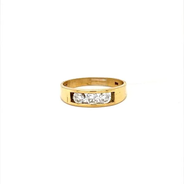 18K Yellow Gold Estate Channel Set Diamond Wedding Band Minor Jewelry Inc. Nashville, TN
