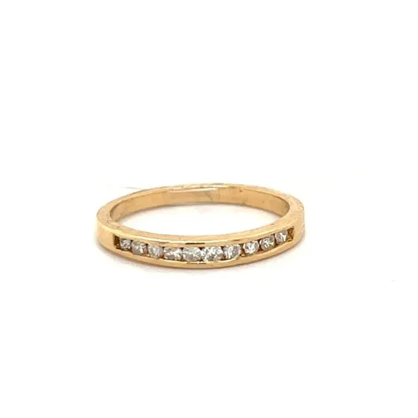 14K Yellow Gold Estate Channel Set Diamond Wedding Band Minor Jewelry Inc. Nashville, TN