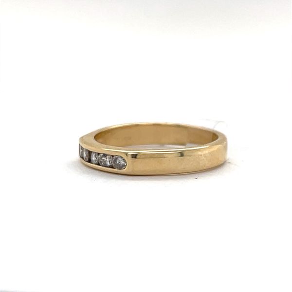 14K Yellow Gold Estate Channel Set Diamond Wedding Band Image 2 Minor Jewelry Inc. Nashville, TN