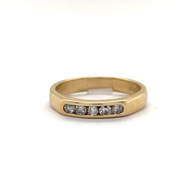 14K Yellow Gold Estate Channel Set Diamond Wedding Band Minor Jewelry Inc. Nashville, TN
