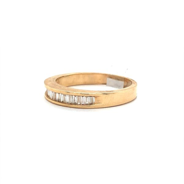 14K Yellow Gold Estate Diamond Channel Set Wedding Band Image 2 Minor Jewelry Inc. Nashville, TN