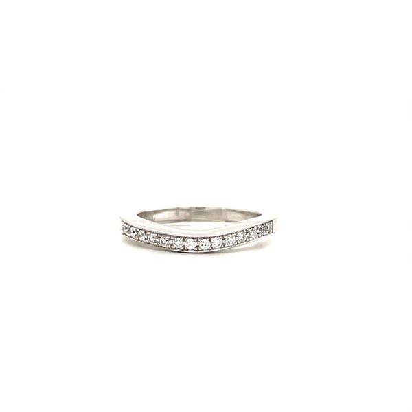 14K White Gold Estate Diamond Contour Half Anniversary Wedding Band Minor Jewelry Inc. Nashville, TN
