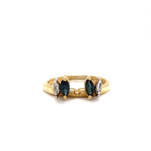 10K Yellow Gold Estate Sapphire and Diamond Enhancement Ring Minor Jewelry Inc. Nashville, TN