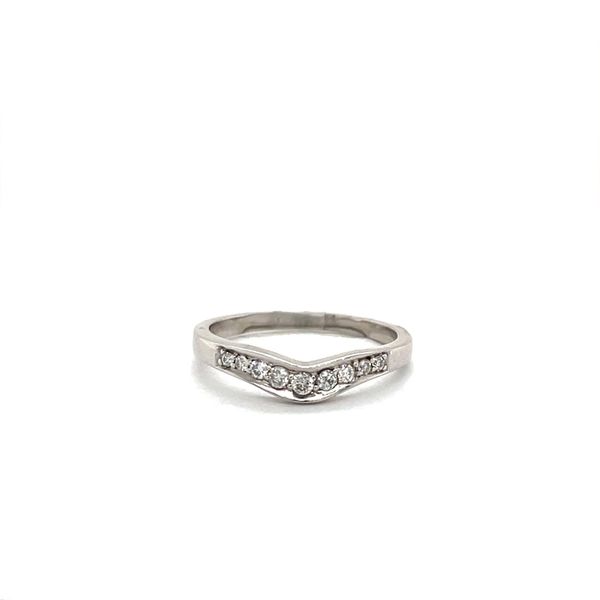 14K White Gold Estate Diamond Curved Estate Wedding Band Minor Jewelry Inc. Nashville, TN