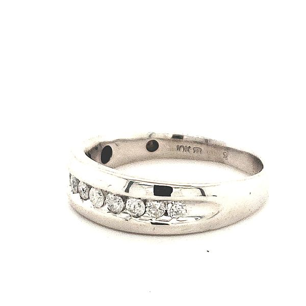 10K White Gold Estate Diamond Wedding Band Image 2 Minor Jewelry Inc. Nashville, TN