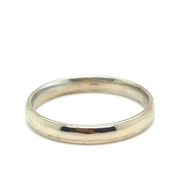 14K White Gold Estate Inside Round (Light) Wedding Band Image 2 Minor Jewelry Inc. Nashville, TN