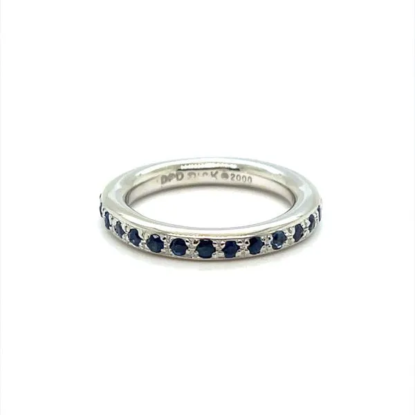 18K White Gold and Sapphire Wedding Band Minor Jewelry Inc. Nashville, TN