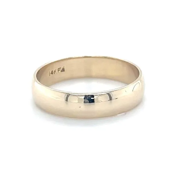 14K Yellow Gold Estate Half Round Wedding Band Image 2 Minor Jewelry Inc. Nashville, TN