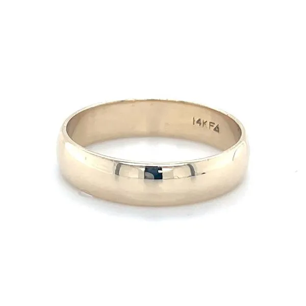 14K Yellow Gold Estate Half Round Wedding Band Image 3 Minor Jewelry Inc. Nashville, TN