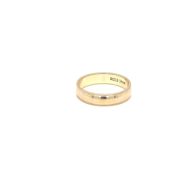 14K Yellow Gold Estate 4.0mm Milgrain Wedding Band Image 3 Minor Jewelry Inc. Nashville, TN