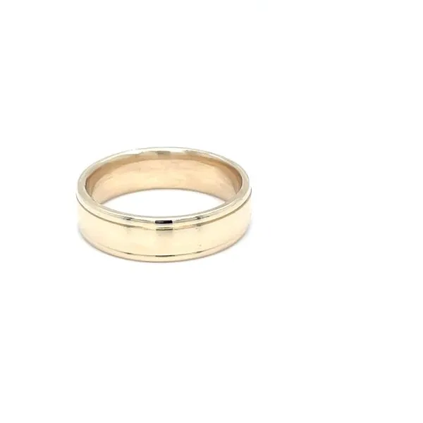 14K Yellow Gold 6.0mm Grooved Wedding Band Image 2 Minor Jewelry Inc. Nashville, TN