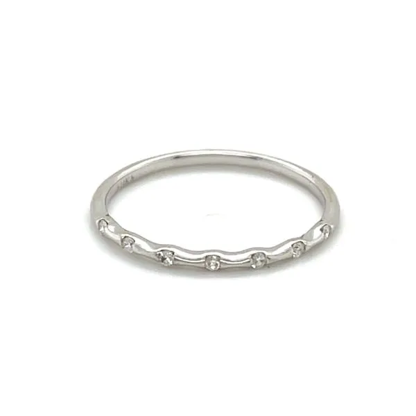 14K White Gold Estate Mined Diamond 1.3mm Half-Anniversary Band Minor Jewelry Inc. Nashville, TN