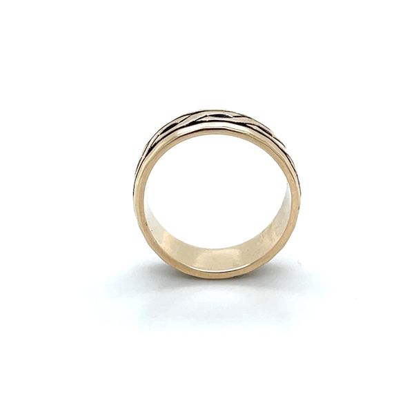 14K Yellow Gold Estate 6mm Engraved Design Wedding Band Image 3 Minor Jewelry Inc. Nashville, TN