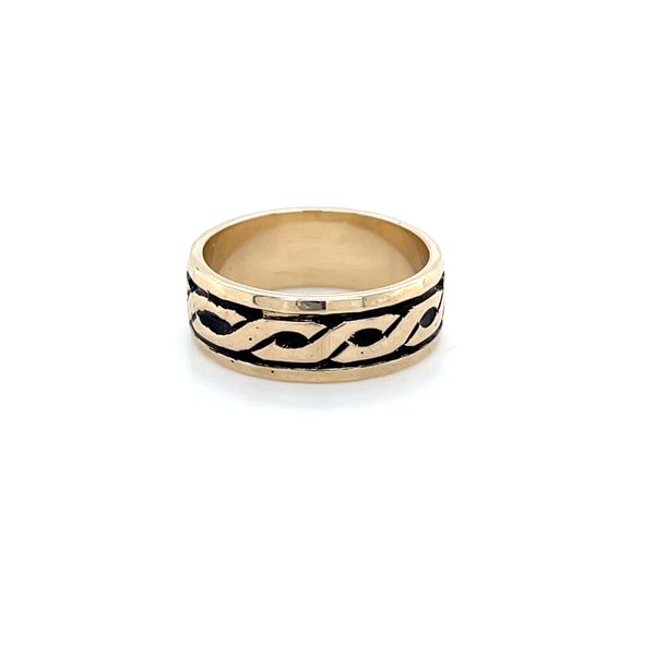 14K Yellow Gold Estate 6mm Engraved Design Wedding Band Minor Jewelry Inc. Nashville, TN