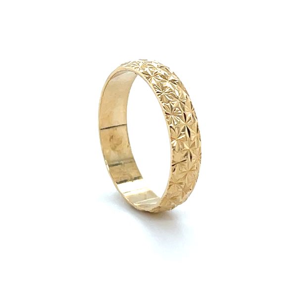 18K Yellow Gold Estate 4mm Wedding Band Image 2 Minor Jewelry Inc. Nashville, TN