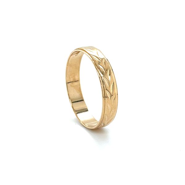 18K Yellow Gold Estate 4.4mm Wedding Band Image 2 Minor Jewelry Inc. Nashville, TN