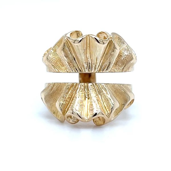 14K Yellow Gold Estate Pleated Style Ring Guard Minor Jewelry Inc. Nashville, TN
