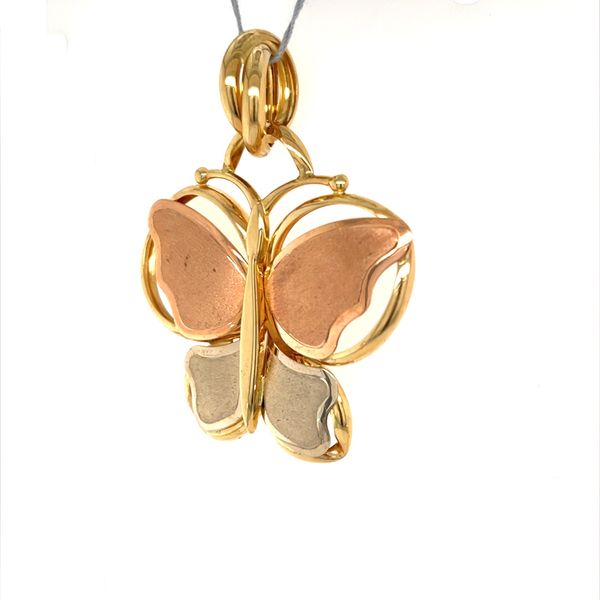 14K Yellow Gold Estate Butterfly Pendant Necklace Image 2 Minor Jewelry Inc. Nashville, TN