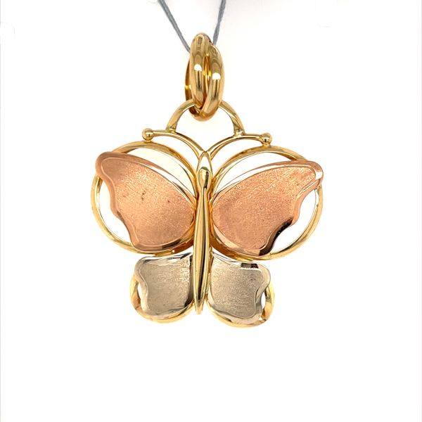 14K Yellow Gold Estate Butterfly Pendant Necklace Minor Jewelry Inc. Nashville, TN