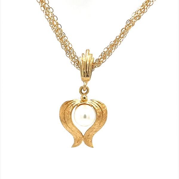 14K Yellow Gold Estate Fresh Water Pearl Pendant Necklace Minor Jewelry Inc. Nashville, TN