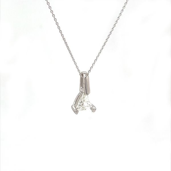 14K White Gold Estate Diamond Pendant Necklace Image 2 Minor Jewelry Inc. Nashville, TN