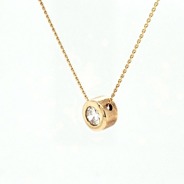 14K Yellow Gold Estate Diamond Pendant Necklace Image 2 Minor Jewelry Inc. Nashville, TN