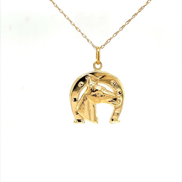 18K Horseshoe Charm Necklace Minor Jewelry Inc. Nashville, TN