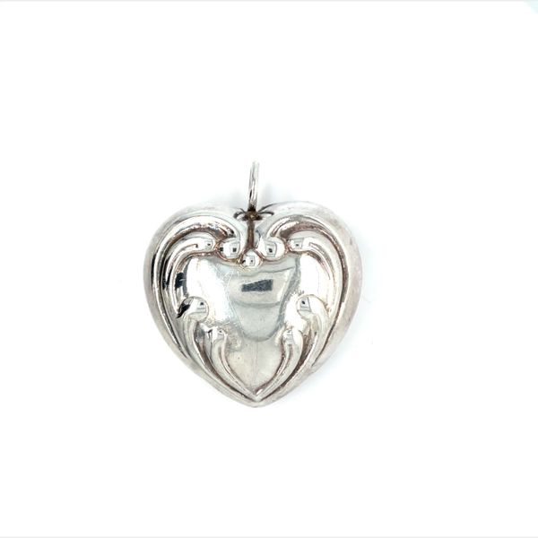 Estate Sterling Silver Heart Pendant Minor Jewelry Inc. Nashville, TN