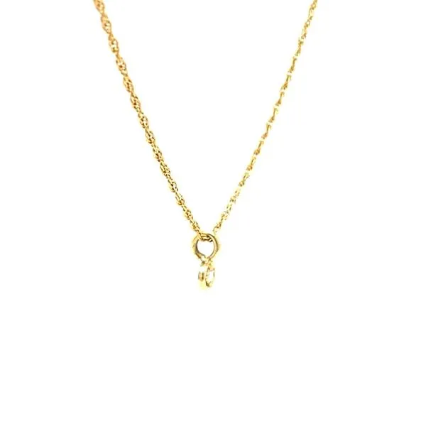 14K Yellow Gold Estate Diamond Pendant Necklace Image 2 Minor Jewelry Inc. Nashville, TN