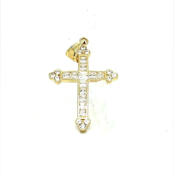 14K Yellow Gold Cross Pendant Image 4 Minor Jewelry Inc. Nashville, TN