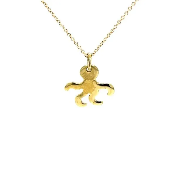 18K Yellow Gold Estate Octopus Pendant Image 2 Minor Jewelry Inc. Nashville, TN
