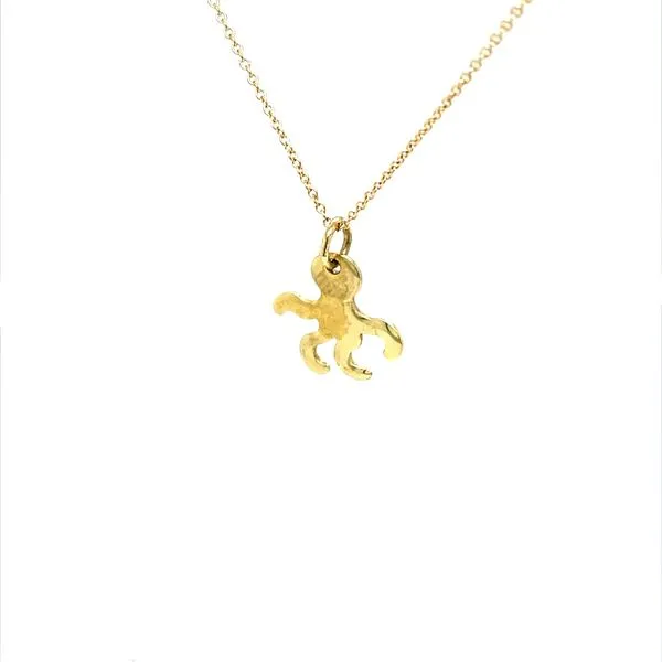 18K Yellow Gold Estate Octopus Pendant Image 4 Minor Jewelry Inc. Nashville, TN