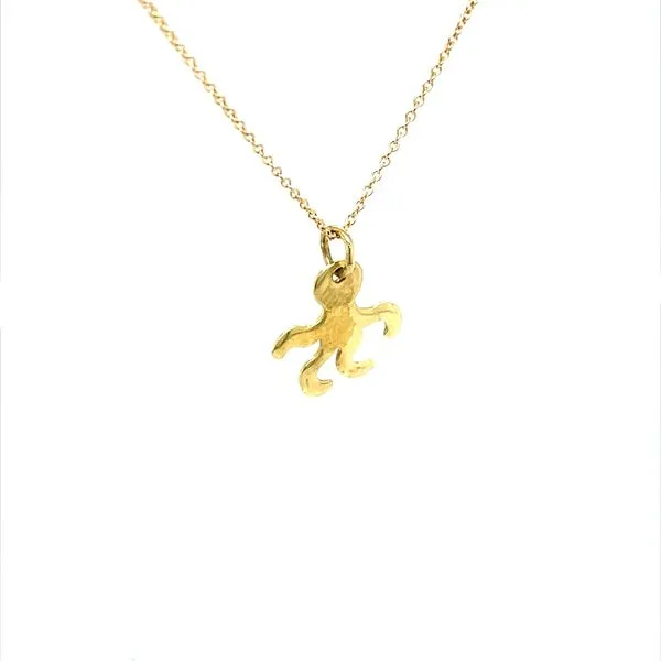 18K Yellow Gold Estate Octopus Pendant Image 5 Minor Jewelry Inc. Nashville, TN