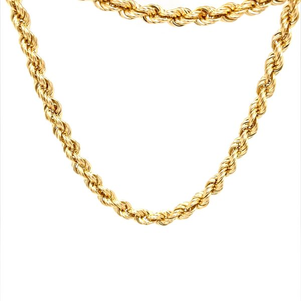 18K Yellow Gold Estate Hollow Rope Chain Minor Jewelry Inc. Nashville, TN