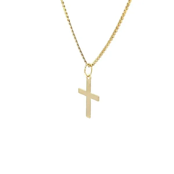 14K Yellow Gold Estate Cross Pendant and Chain Image 2 Minor Jewelry Inc. Nashville, TN
