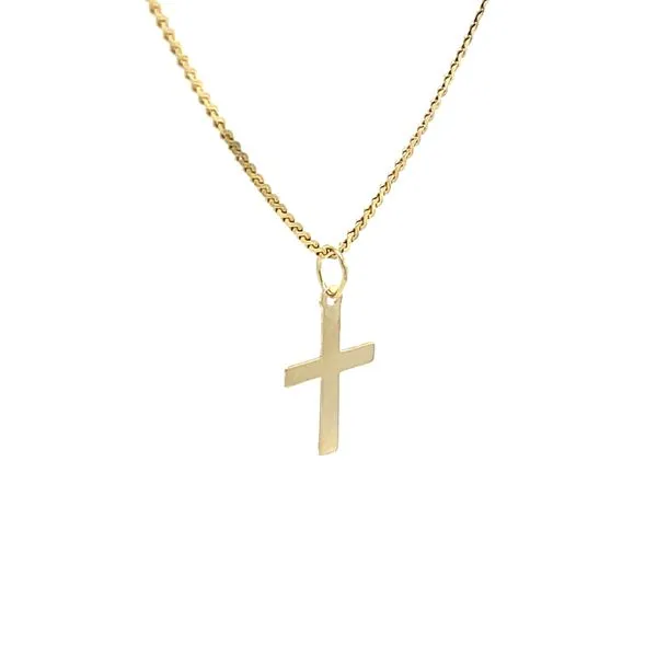 14K Yellow Gold Estate Cross Pendant and Chain Image 3 Minor Jewelry Inc. Nashville, TN
