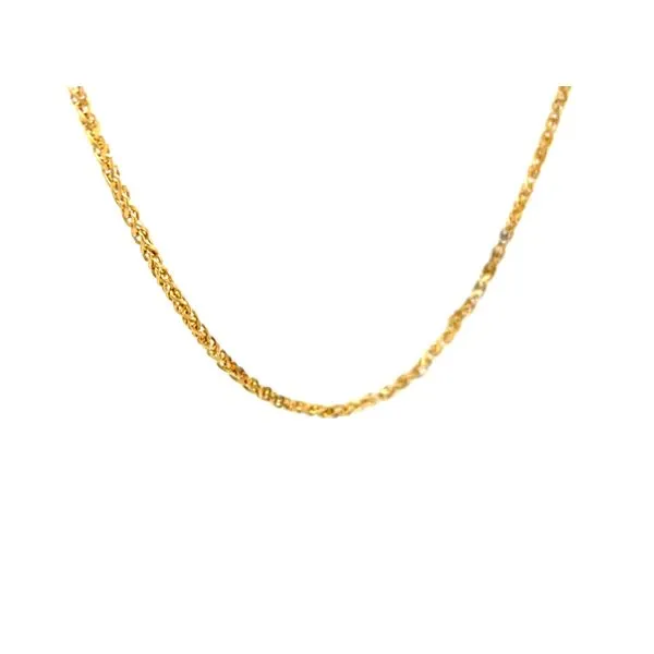 14K Yellow Gold Estate Wheat Chain