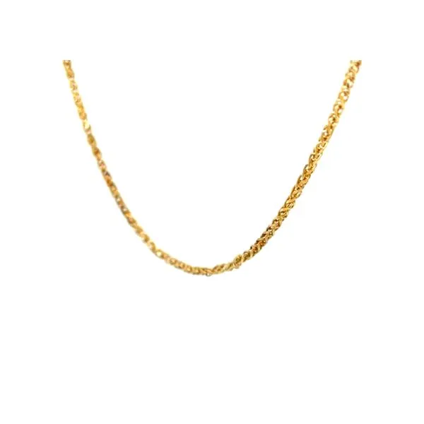 14K Yellow Gold Estate Wheat Chain