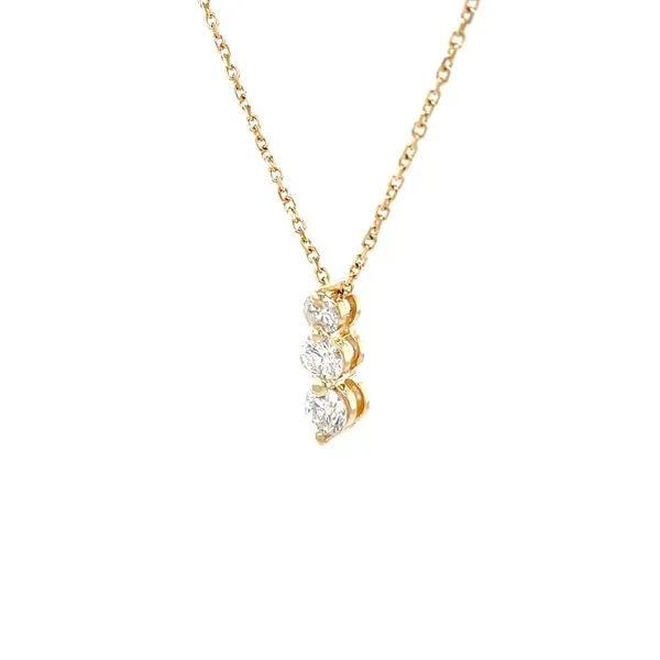 14K Yellow Gold Estate Diamond Pendant Necklace Image 2 Minor Jewelry Inc. Nashville, TN