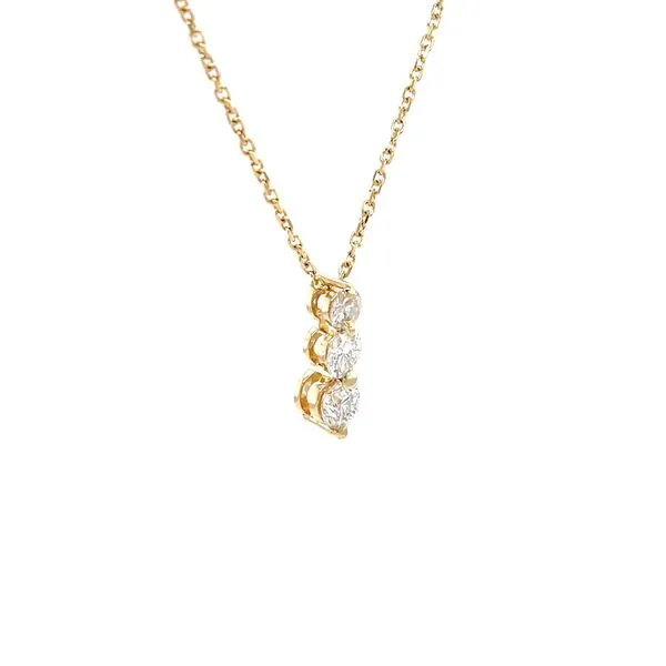 14K Yellow Gold Estate Diamond Pendant Necklace Image 3 Minor Jewelry Inc. Nashville, TN