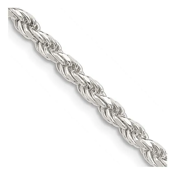 Sterling Silver Estate Diamond-Cut Rope Chain Image 2 Minor Jewelry Inc. Nashville, TN