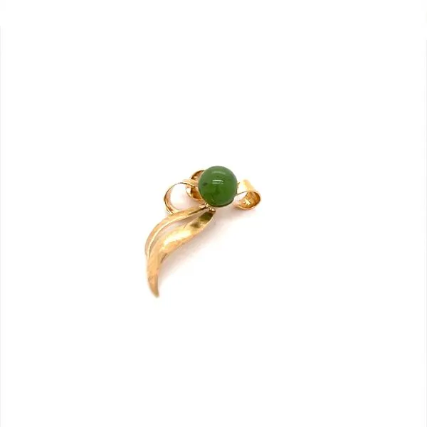 14K Yellow Gold Jade Pendant Image 3 Minor Jewelry Inc. Nashville, TN
